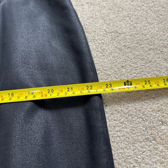 Lane Bryant Women's Black Skirt Knee Length Career Pull On Slit in Back Size 18 - Picture 8 of 12